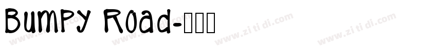 Bumpy Road字体转换